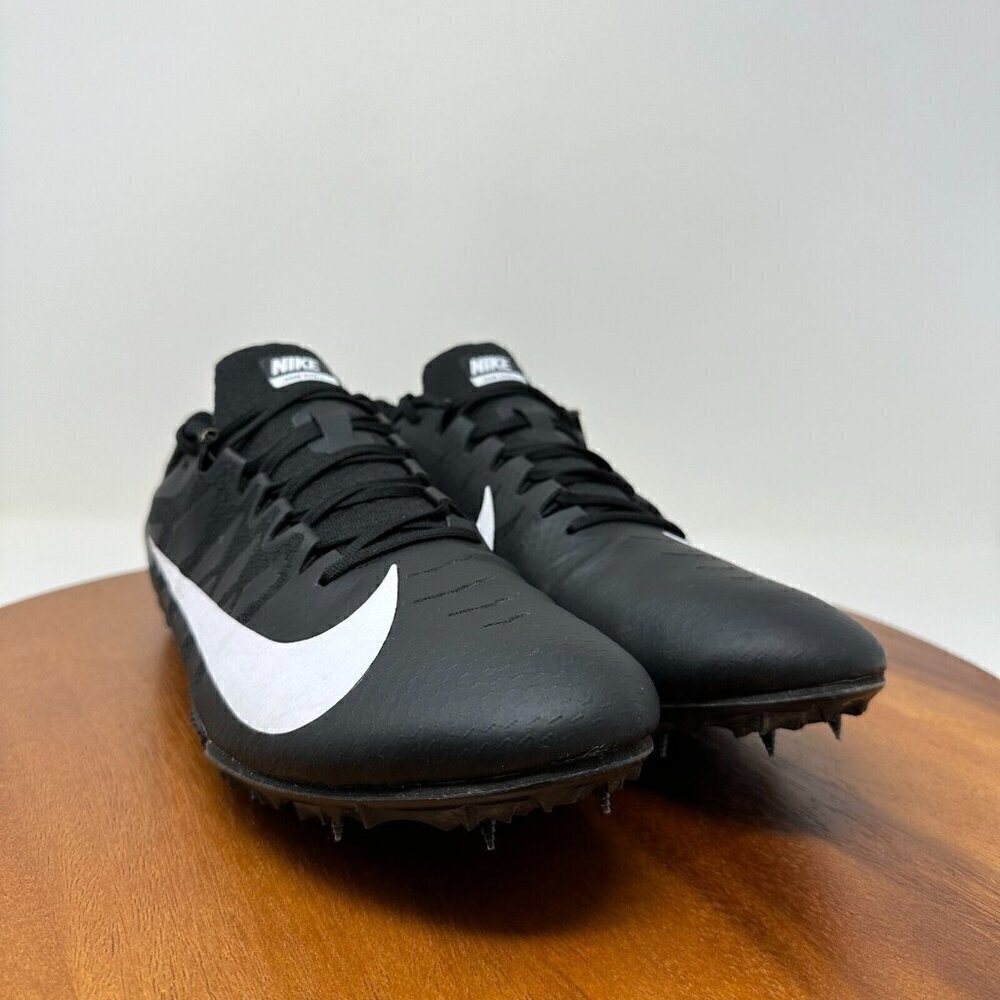 Nike Zoom Rival S Size 12 Track Sprint Spikes 907564-001 Black Racing